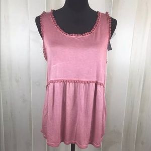 Cable and Gauge Women’s Tank Top Blouse sz Large